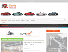 Tablet Screenshot of porsche-club.cz